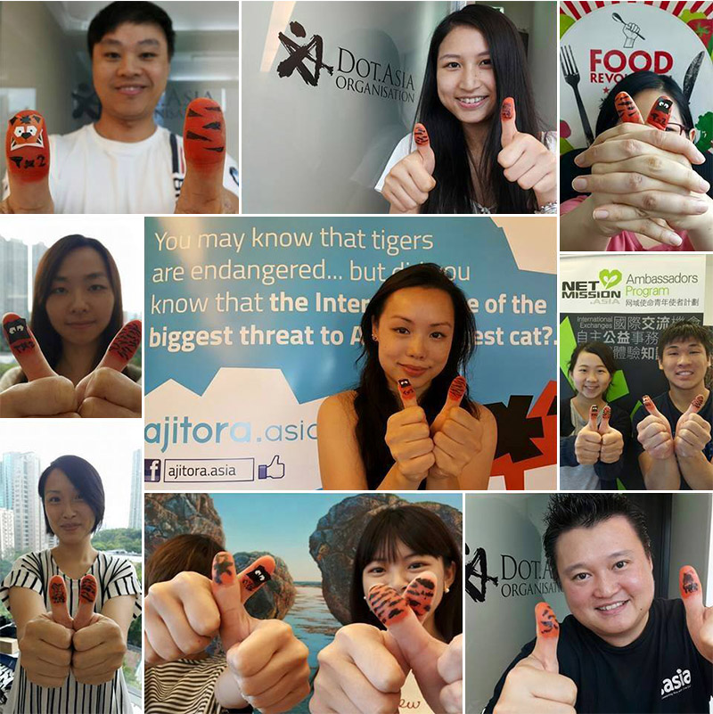 #ThumbsUpforTigers with Ajitora & the DotAsia Team!