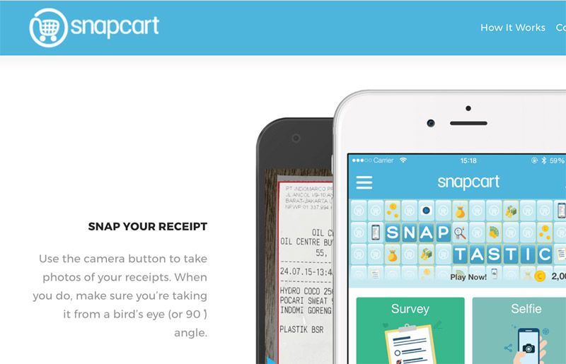 Website Screen Capture: SnapCart.com - Asian Startups making their mark