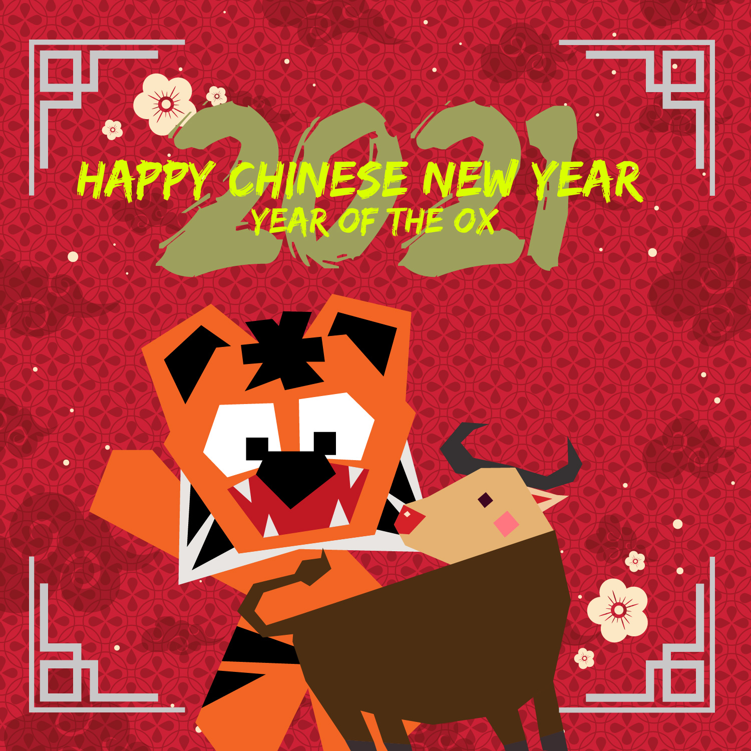 Ajitora - Chinese New Year - Ajitora with Ox