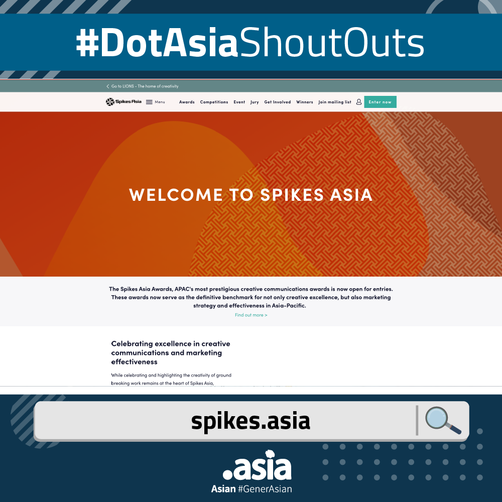 #DotAsiaShoutOuts: Spikes.Asia