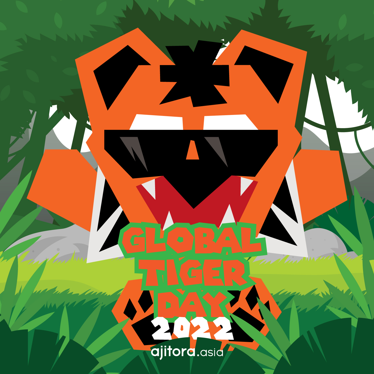 Ajitora Illustration - Global Tiger Day 2022
