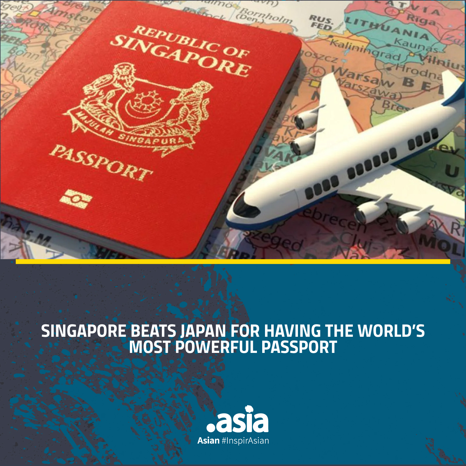 Image: Singapore Passport and Map